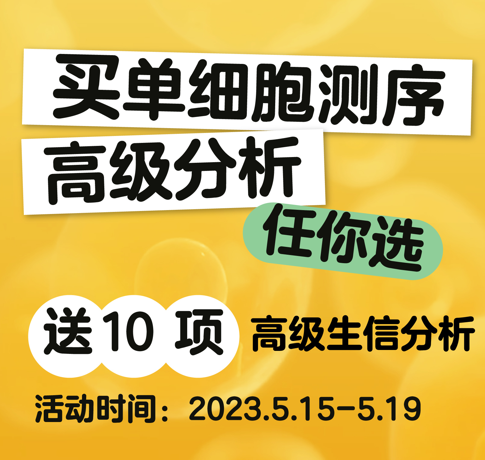买单细胞测序 高级分析任你选