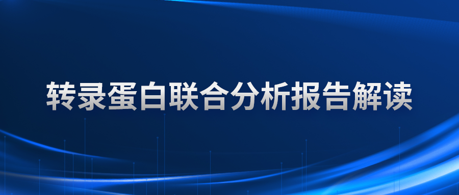 转录蛋白联合分析报告解读